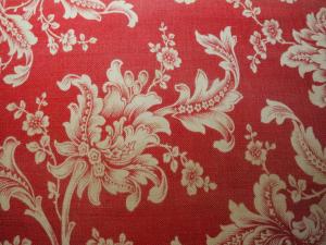 Tissu ancien fleuri 1900