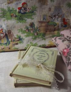 2 charmants petits livres anciens ,COLLECTION NELSON, déco shabby, La robe de laine , mademoiselle de la Seiglière