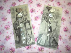 boutons anciens de nacre pour créations, scrapbooking, livre textile ,customisation, restauration, etc ...