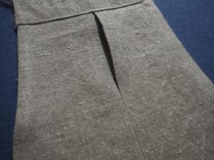 Une poche en lin ancien , petit sac de taille, poche pour ceinture, petit sac de ceinture
