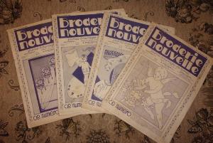 LOT DE 4 REVUES ANCIENNES . BRODERIE NOUVELLE