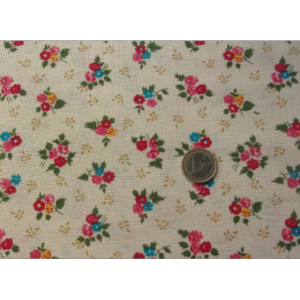  tissu ancien ou vintage, petites fleurs 