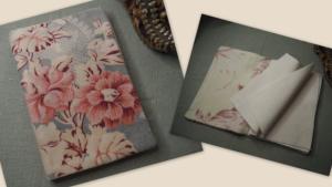GRand Carnet pour création de livre textile, tissus anciens