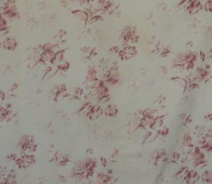 Tissu ancien fleuri , 1900, coloris  doux