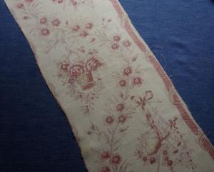 superbe tissu ancien 19ème style Louis XVI, 