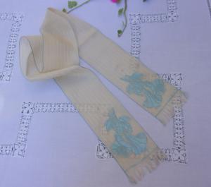 Joli ruban ancien de coiffe ou de coiffure, costume régional