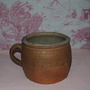 Grès ancien de la Puisaye, grosse poterie rustique, campagne 