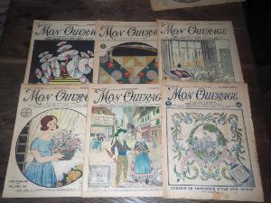 6 revues anciennes MON OUVRAGE, années 30 *****