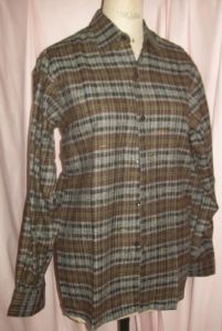 Une chemise vintage pour homme, pour chasse, campagne,travail.