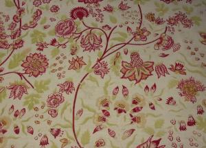  TISSU ANCIEN FLEURS D INDIENNE